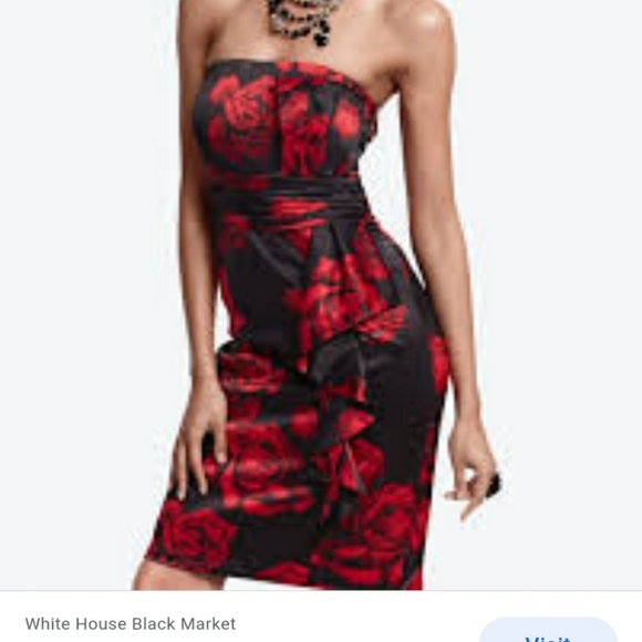 Satin cocktail dress - Picture 2 of 3